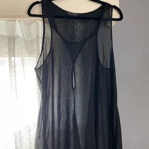 Fashion to Figure sleeveless sheer tunic